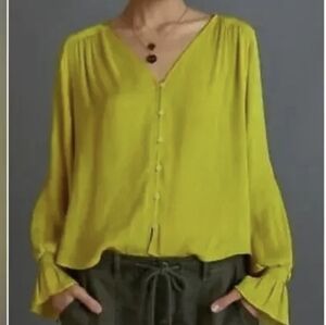 Anthropologie Liora Jacquard Top - Medium